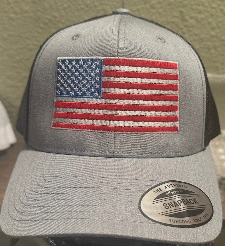 Embroidered American Flag Hat