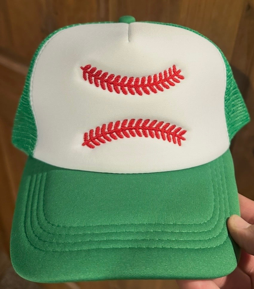 Embroidered Baseball Laces Hat