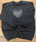Embroidered Nurse Heart Crew